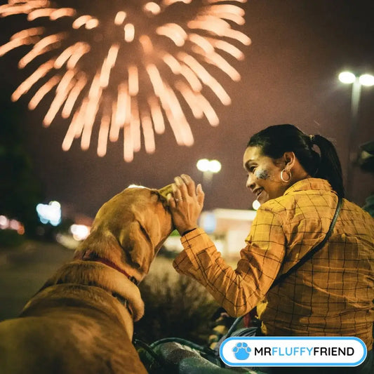 Wie du deinen Hund bei Feuerwerk beruhigst